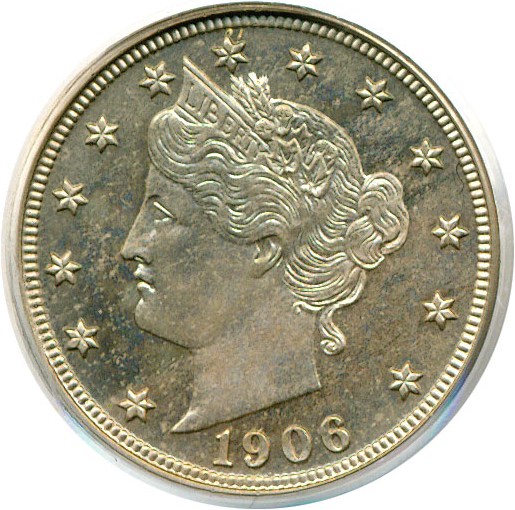 image for: 1906 5c  PCGS Proof 64