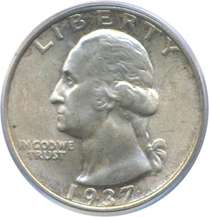 image for: 1937-S 25c PCGS MS65