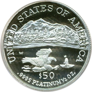 image for: 2002-W $50 Platinum Eagle PCGS Proof 69 DCameo