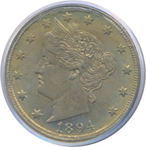 image for: 1894 5c PCGS MS63