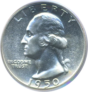 image for: 1950 25c PCGS Proof 66