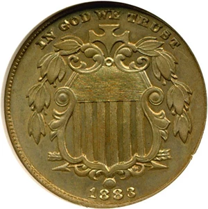 image for: 1883 5c Shield NGC MS62