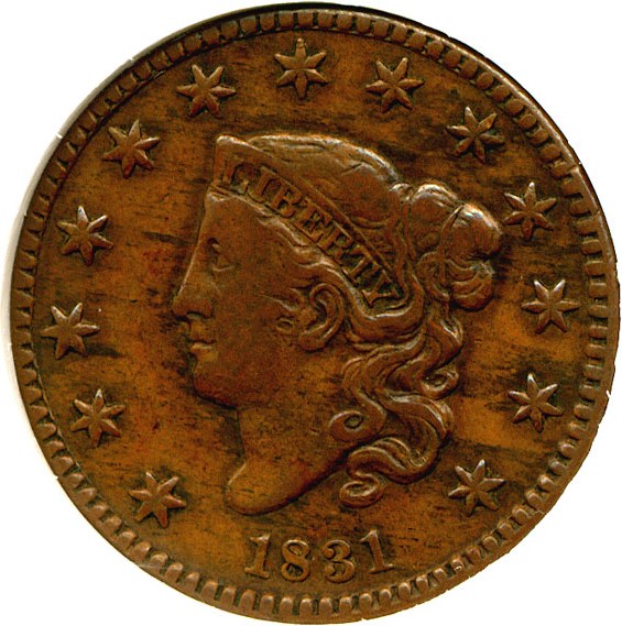 image for: 1831 1c DGS F15 Large Letters