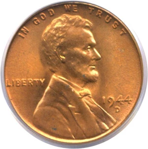 image for: 1944-D 1c PCGS MS66 RD
