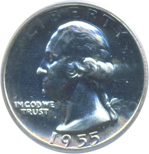 image for: 1955 25c PCGS Proof 67