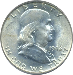 image for: 1948 50c PCGS MS65 FBL