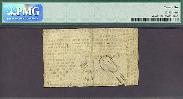 image for: Georgia: Fr.GA63 1776 1s  PMG VF25  [36]