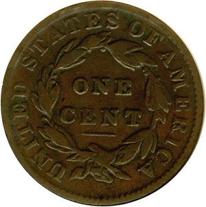image for: 1832 1c DGS F12 Large Letters (Rim Damage)