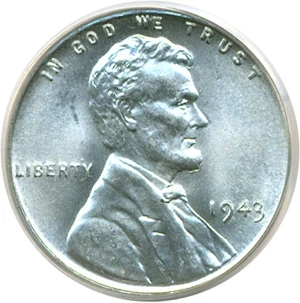 image for: 1943 1c PCGS MS66