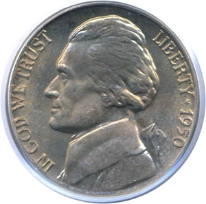 image for: 1950-D 5c PCGS MS65 FS