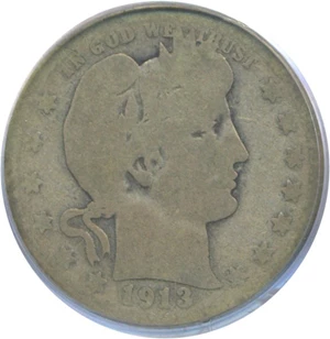 image for: 1913-S 25c PCGS AG-3