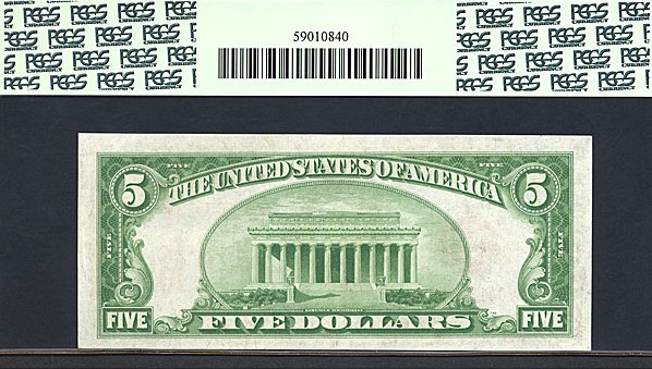 image for: Fr.1527 1928B $5  PCGS AU55  [04130423A] *Star* 