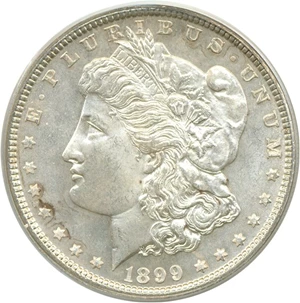 image for: 1899 $1 PCGS MS64 PL