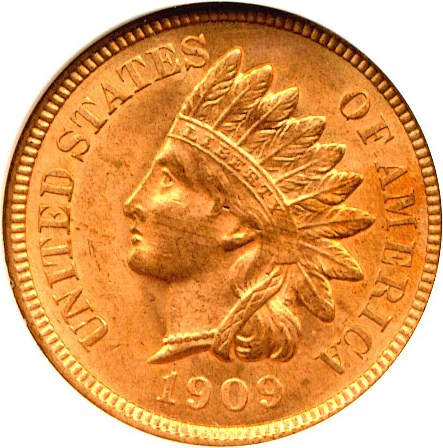 image for: 1909 1c DGS MS63 RD Indian