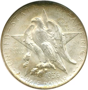 image for: 1936-D 50c Texas NGC/CAC MS67