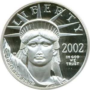 image for: 2002-W $50 Platinum Eagle PCGS Proof 69 DCameo