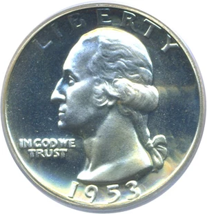 image for: 1953 25c PCGS Proof 66
