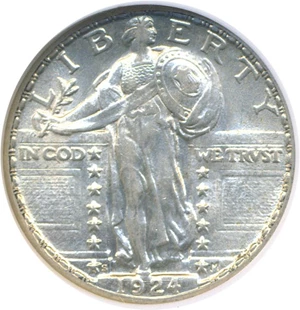 image for: 1924-S 25c NGC AU58