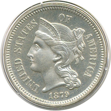 image for: 1879 3cN  PCGS Proof 63
