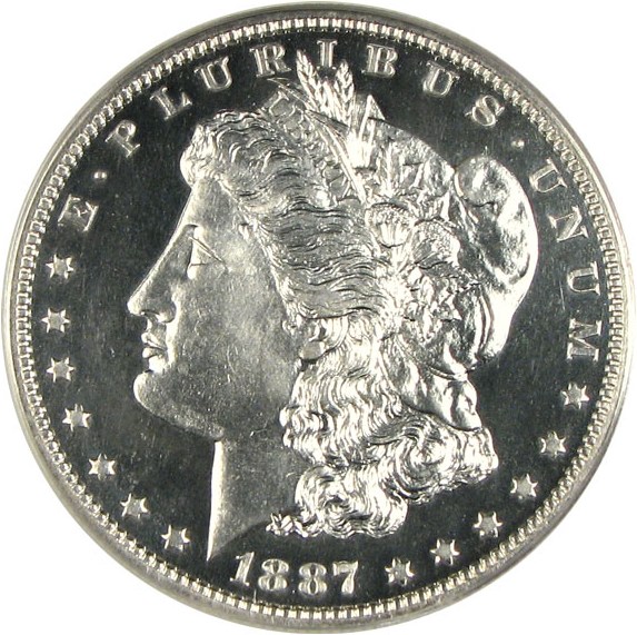image for: 1887 $1  PCGS Proof 63