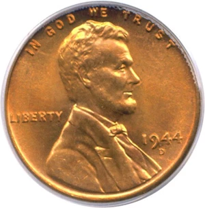 image for: 1944-D 1c PCGS MS66 RD