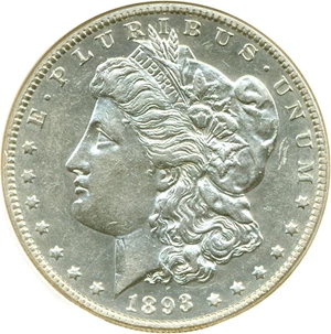 image for: 1893-O $1 DGS AU53 (Lightly Cleaned)