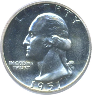 image for: 1951 25c PCGS Proof 66