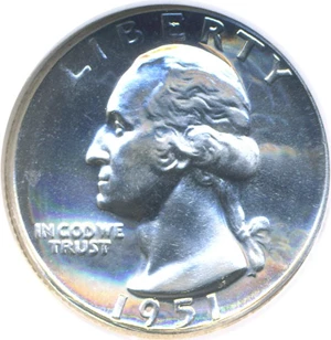 image for: 1951 25c NGC Proof 67
