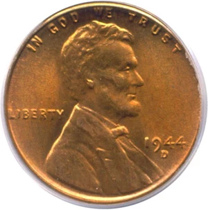 image for: 1944-D 1c PCGS MS66 RD