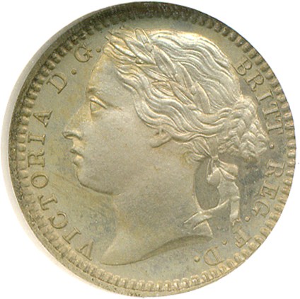 image for: Great Britain: 1868 1/3 Far Copper Nickel NGC Proof 66 (P-1930)