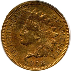 image for: 1908-S 1c PCGS MS65 RB