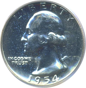 image for: 1954 25c PCGS Proof 67