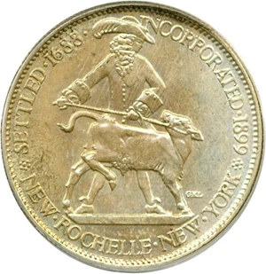 image for: 1938 50c New Rochelle PCGS MS65