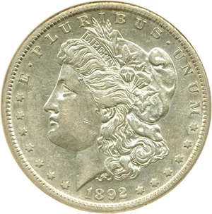 image for: 1892-S $1 DGS AU50 (Lightly Cleaned)