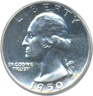 image for: 1950 25c PCGS Proof 65