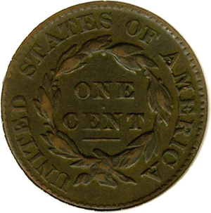 image for: 1828 1c DGS F15 Small Wide Date (Corroded)