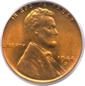 image for: 1944-D 1c PCGS MS66 RD