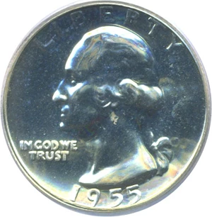 image for: 1955 25c PCGS Proof 67