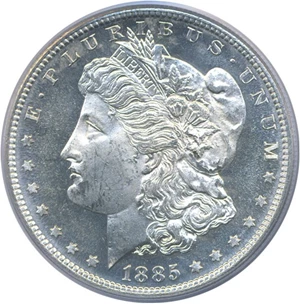 image for: 1885-S $1 PCGS MS64