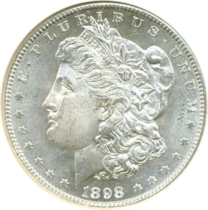 image for: 1898-S $1 NGC/CAC MS64