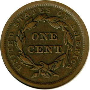 image for: 1840 1c DGS VF20 Small Date (Light Scratch Obverse)