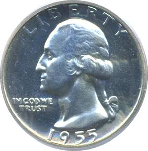 image for: 1955 25c PCGS Proof 67
