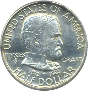 image for: 1922 50c Grant PCGS MS63
