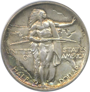 image for: 1926-S 50c Oregon PCGS MS65 * Color *
