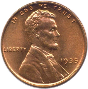 image for: 1935 1c PCGS MS66 RD
