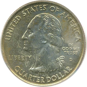 image for: 2004-D 25c Wisconsin - Extra Leaf High PCGS MS64