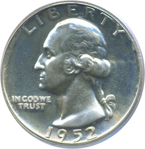 image for: 1952 25c PCGS Proof 66