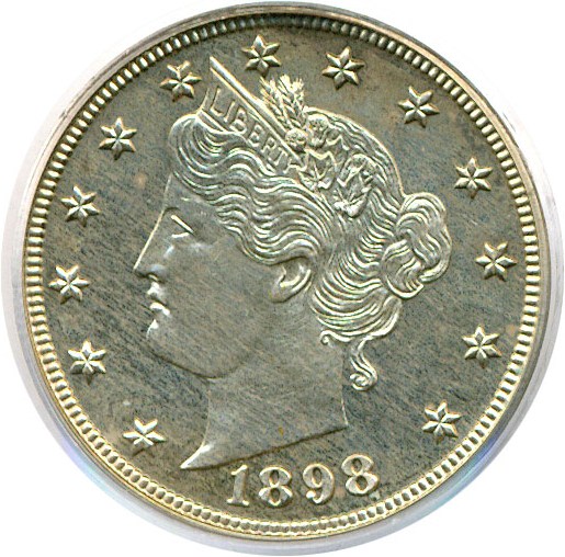 image for: 1898 5c  PCGS Proof 64