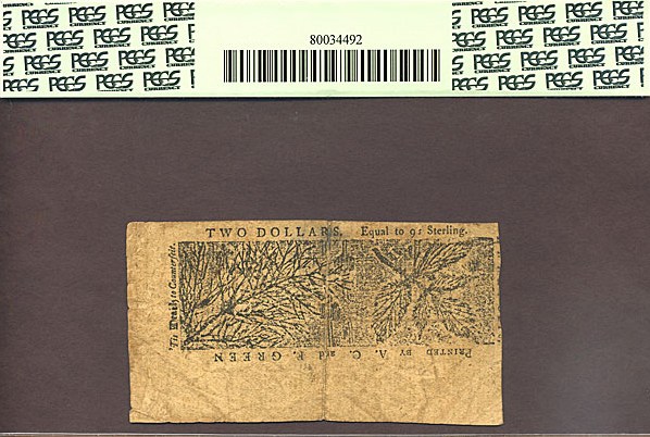 image for: Maryland: Fr.MD67 1774 $2 April 10 PCGS VF25  [18739]