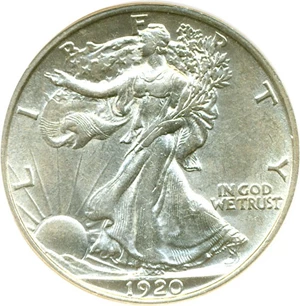 image for: 1920 50c DGS AU53